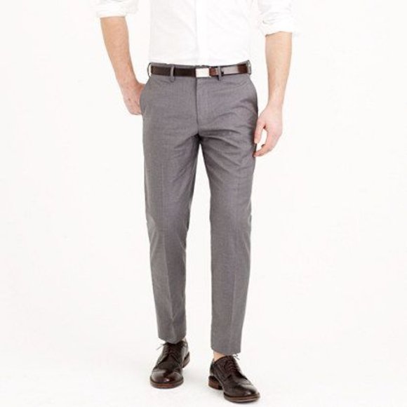 J. Crew Pants J Crew Bowery Trouser Dress Pants Slim Leg Gray